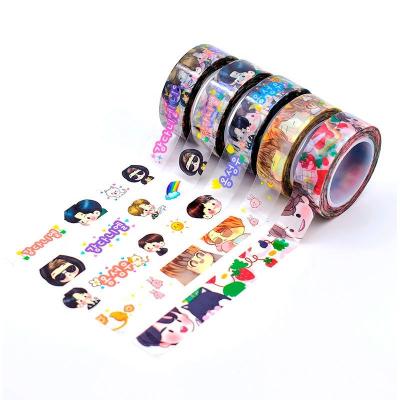 China Custom Printed Transparent PET Clear Washi Tape Waterproof for sale