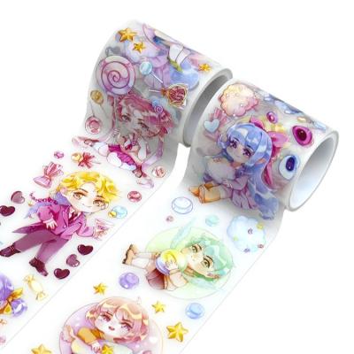 China Hot Sale Waterproof Clear PET Tape DIY Custom Printing Decoration Ribbon for sale