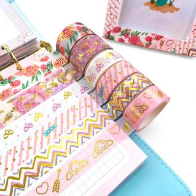 China Decorative Custom Printed Waterproof Adhesive Paper Aluminum Washi Tape for sale