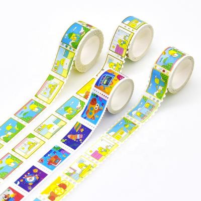 China Waterproof Custom Gold Foil Decoration Custom Decoration Printing Roll Stamp Japanese Cute Washi Paper Tape for sale