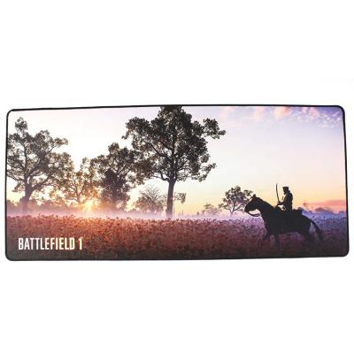 China Big Long Full Natural Rubber Comfortable Creative Popular Office Gaming Acceptable Custom Mouse Pad With Locking Edge for sale