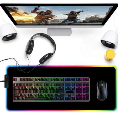 China Promotional Computer RGB Mode Comfortable LED Light Mouse Pad for sale