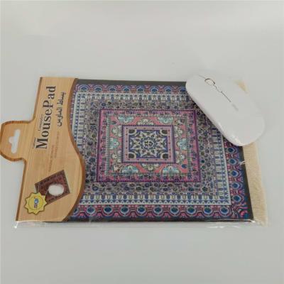 China Wholesale Comfortable And Customized Logo Gifts Style Persian Blanket Carpet Promotional Advertising Oriental Mouse Pad for sale