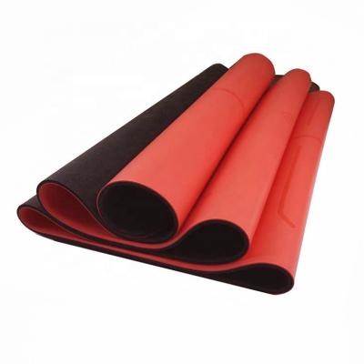 China Eco Design Anti Slip Natural Rubber PU Non-Toxic Custom Printed Non-Toxic Yoga Mat Polyurethane Leather Anti Slip Mat for sale