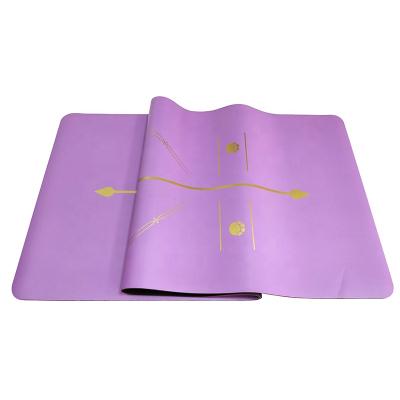 China Free Sample Eco-Friendly Waterproof Washable Anti-Slip Exercise Equipment Custom Printing Durable PU Yoga Mat for sale