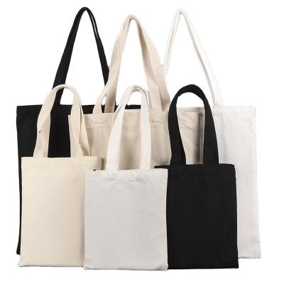 China Large Capacity Handled Canvas Tote Shoulder Bags Reusable Shopping Bags Daily Life Eco Tote Bags for sale