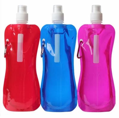 China Unique Printing 2021 Outdoor Collapsible Water Bottle Custom Viable With 480ml for sale