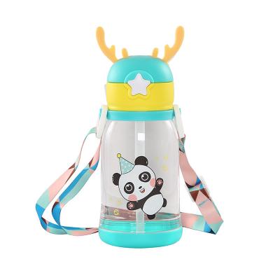 China Custom Magic Sippy Cup Coffee Tea Cup Christmas Party Personality Antlers Plastic Cup For Kids for sale