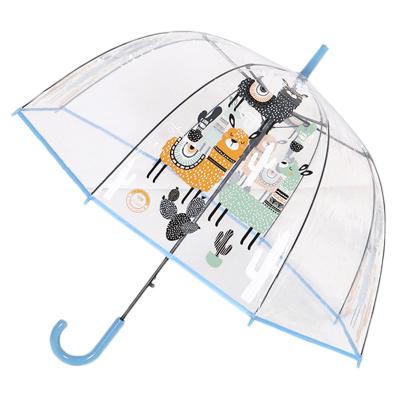 China Transparent PVC Minimalist Clear Unicorn Cartoon Umbrellas Kids Umbrellas Folding Motorcycles Umbrella for sale