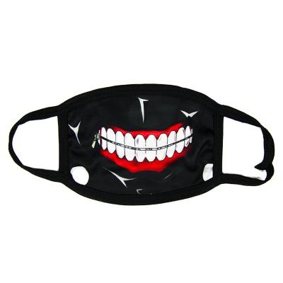 China Personality Anime Tokyo Ghoul Kaneki Ken Cosplay Mask Props Accessories Zipper Black Masks Party Costume for sale