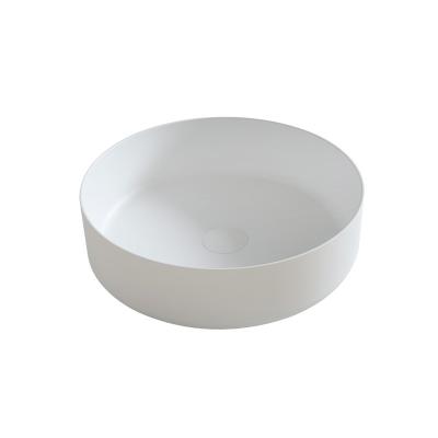 China Good Quality Eco-friendly Material Repairable Seamless Joint And Acrylic Resin Aging Stone Wash Basin for sale