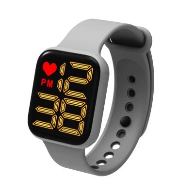 China Popular Cheap Day/Date Gift Children's Watch 2021 Sports Watch Black Silicone LED Watch for sale