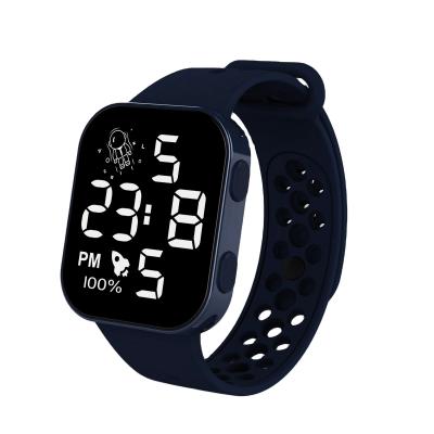 China New Waterproof Calendar 2021 Youth 5atm Digital Sports Watch Fashion LED Digital Watch Silicone Electronic Watch for sale