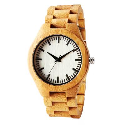 China Automatic Watch Fashion Leisure Sports All Date Retro High Quality Wood Quartz Watch Material All 5 Atmosphere Wood Waterproof Men Watch for sale