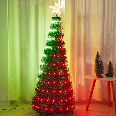 China Smart Customized APP Customized Remote Control Lamp Christmas Tree Light Decor 10m 100 String Lamp Indoor/Outdoor Leather Decoration LED Lamp for sale