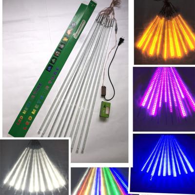 China Custom Plug In 30cm/50cm/80cm Outdoor Waterproof LED Meteor Shower Christmas Light Holiday Lighting LED Raindrop Lights for sale