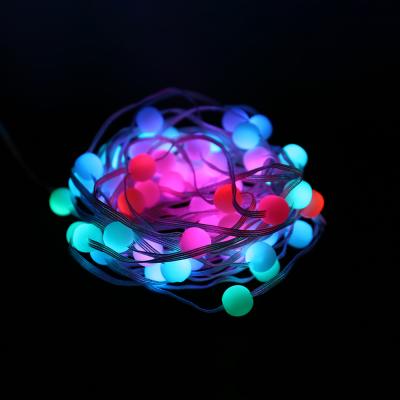 China Latest Christmas 2021 Christmas Decoration Holiday Party/Weddding/Tree LED RGB Lamp Decorative Outdoor Waterproof Spherical String Lamp Indoor Decorative Lamp for sale