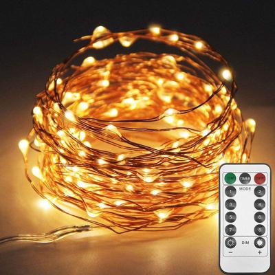 China 5M/10M/20M USB LED String Lights Garland Remote Control Copper Wire Background Infrared Remote Fairy Lamp for Christmas Wedding Party Home Decoration for sale