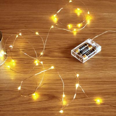 China Garland Decorative Fairy Lights Mini Christmas Decoration 3AA Light Battery Indoor and Outdoor String Light Copper Wire String for Wedding Party for sale