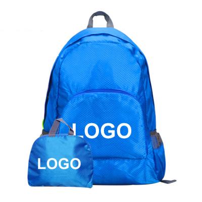 China Low Moq Logo 30 Packable Daypack Fb001 Nylon Lightweight Foldable Backpack Custom Waterproof Waterproof School Promotional Rucksack for sale