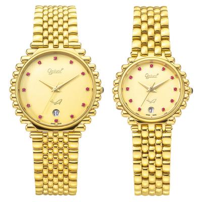 China Lover's Best Selling Classic Pairs Gold Couples Watches for sale