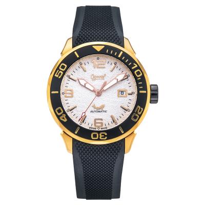 China Sporty Mens Date Band Automatic Watch For Man for sale