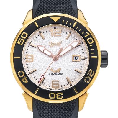 China Mens Waterproof Gold Plated Luminous Indicator Man Mechanic Watch for sale