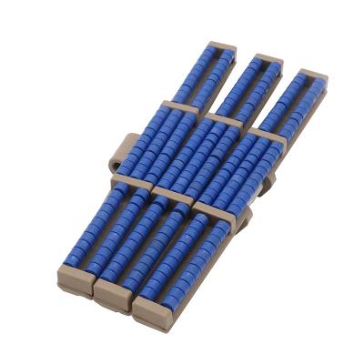 China Upper Modular Roller Belt for H882 TAB Flexible Running Chains Conveyor System with Low Noise Accumulation Rollers for sale