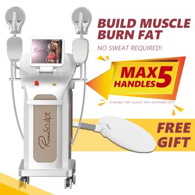 China 2021 New TeslaSculpting 4 Weight Loss Handles Emslim Build EMS Muscle Sculpting Machine For Muscle Building And Losing Weight for sale