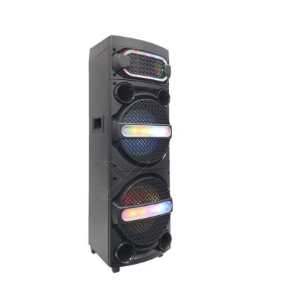 China Modern Design Dual To 12 Inch Karaoke Cart Woofer Speaker Durable In Use Speakers XY-1238 Black Color for sale