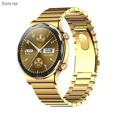 China Steel Heart Rate Monitor Sports APP Control 1.39 AMOLED 454*454 HD Smartwatch TK68 Men Business Sports Watch for sale