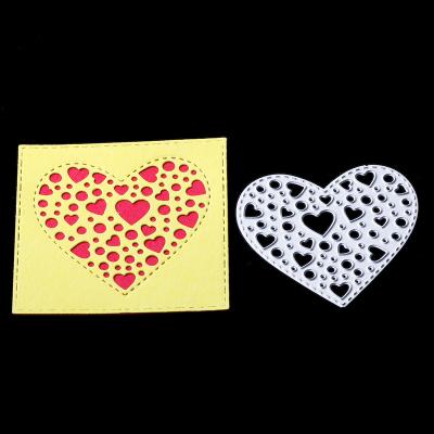 China Europe AAGU Ready to Ship Heart Metal Paper Craft Card Making Stencil Metal Steel Cutting Dies Troqueles De Corte Para Scrapbooking for sale