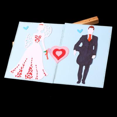 China Europe AAGU wedding couple cut dies with dies for card making Scrapbooking die embossing craft metal folder die scrapbook cutting die for sale