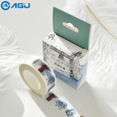 China For Planner AGU 15mm*10m Single Sided Adhesive Box Package Good Quality Washi Tape For Gift Wrapping for sale