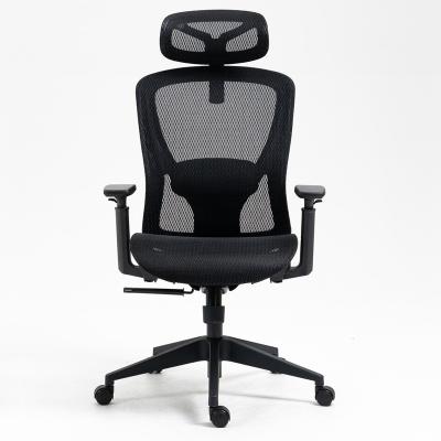 China Best Quality Cooling Modern Fabric Mesh Chair Offices Swivel High Back Desk Chairs Executive Chair With Headrest for sale