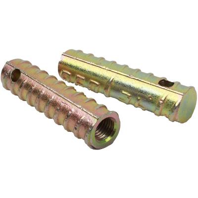 China Traditional Construction Cement Sealed Rebar Coupler Reinforced Pipe Connecting Threaded Sleeve for sale