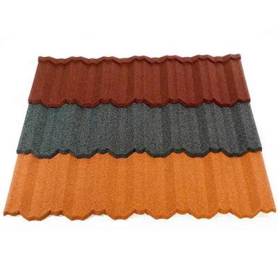 China Stone Coated Roofing Tile Modern Metal Villa Roof Tiles Stone Roofing Tile for sale