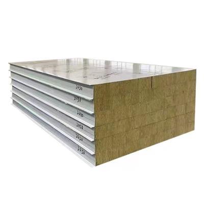 China Factory Direct Sales Hotel Partition Wall Panel Modern Rockwool Sandwich Panel Modern Rockwool Sandwich Wall Panel for sale