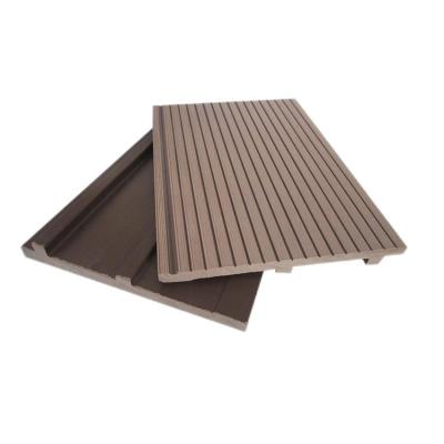 China Modern high quality wood plastic composite veneered wall wpc cladding exterior wall panel for sale