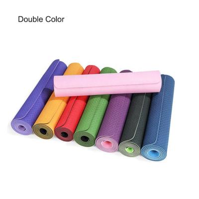 China Yoga Traning customized single color or double color cork pvc exercise pilates yoga mat for sale