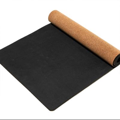 China Customizable 6mm eco-friendly/anti-slip cork band pilates yoga exercise mat 4mm 5mm natural rubber cork yoga mat for sale