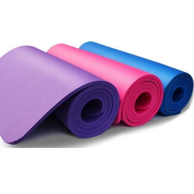 China High Density Thick 10~20mm Extra Waterproof Washable Durable Anti-Slip Anti-Tear Exercise Balance NBR Yoga Mat With Carry Strap for sale