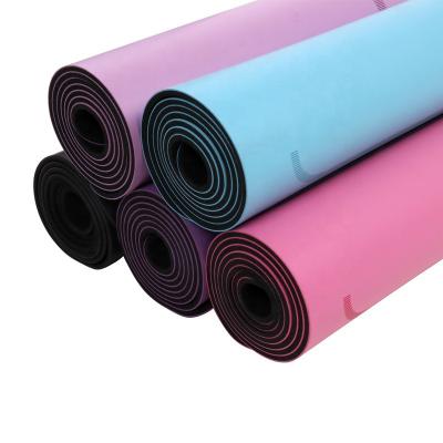 China Durable 4mm 5mm Durable 4mm 5mm Rubber Yoga Mat Eco-friendly Waterproof Washable Anti-Slip Yoga Mat Fitness Sports Mat Customized PU Yoga Mat for sale