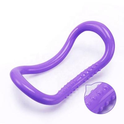 China 2021 eco-friendly multi-color fitness exercise no logo printed magic circle pilates yoga ring for sale