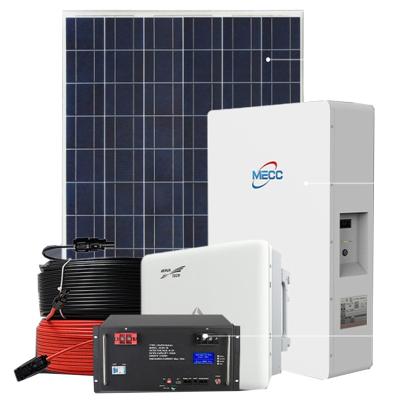 China Full Set Home Solar System 5kw 10kw 20kwh Customized Hybrid Off Grid Energy Storage Battery Station for sale