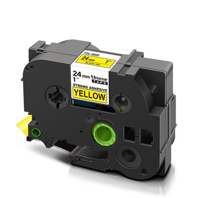 China COMPATIBLE Compatible Label Cartridge TZe-S651 TZ-S651 For Brother P Touch Label Maker Tape Black On Yellow 24mm for sale