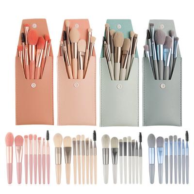 China Angular Blush Pcs Makeup Set Brush Women Eyeshadow Foundation Powder Brush Eyebrow Blending Beauty Make Up Tool for sale