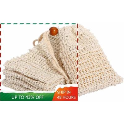 China EXFOLIATING Package Soap Saver Exfoliating Natural Sisal Soap Bag Pouch For To Extend Soap Life for sale