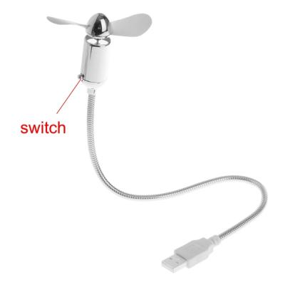 China No USB Fan Flexible USB Cooling Fan With Switch For Notebook Laptop Desktop Gadgets for sale