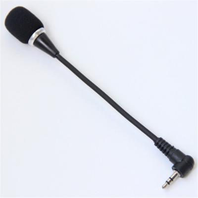 China Mini 3.5mm Headset Microphone Jack Flexible Microphone Speaker MIC For PC Computer Laptop Notebook Condenser Microphone for sale